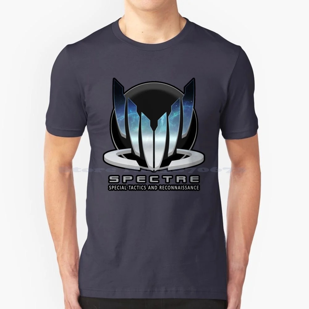 Maglietta Spectre Effetto Massa 100% Cotone Tee Mass Effect Spectre Commander Shepard Renegade Paragon Condition Galaxy Milky Way