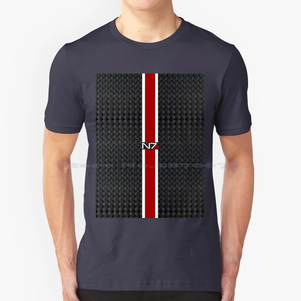 Maglietta N7 100% Cotone Tee Mass Effect 1 Mass Effect 2 Mass Effect 3 Mass Effect Normandy Mass Effect Reaper Mass Effect N7