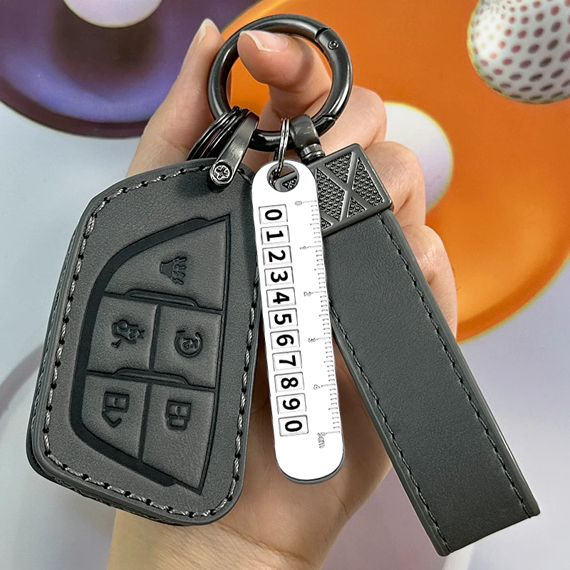 Portachiavi Per Auto Per Cadillac Escalade Ats Xt4 Xt5 Xt6 Cts Smart Remote Fob Cover Portachiavi Protector Bag Accessorio Auto