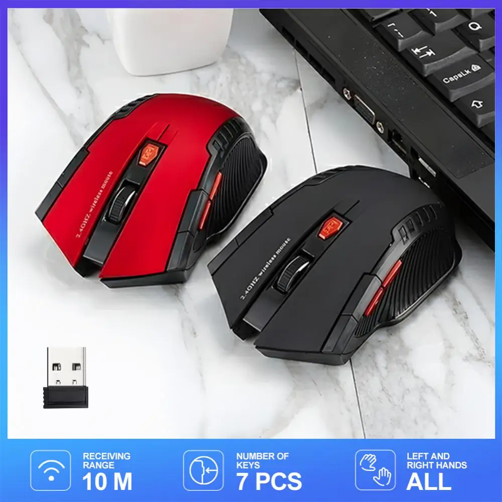Mouse Da Gioco Mouse Wireless 1600Dpi 2.4Ghz Mouse Per Computer Wireless Mouse Da Gioco Mouse Ergonomico Per Computer Portatile