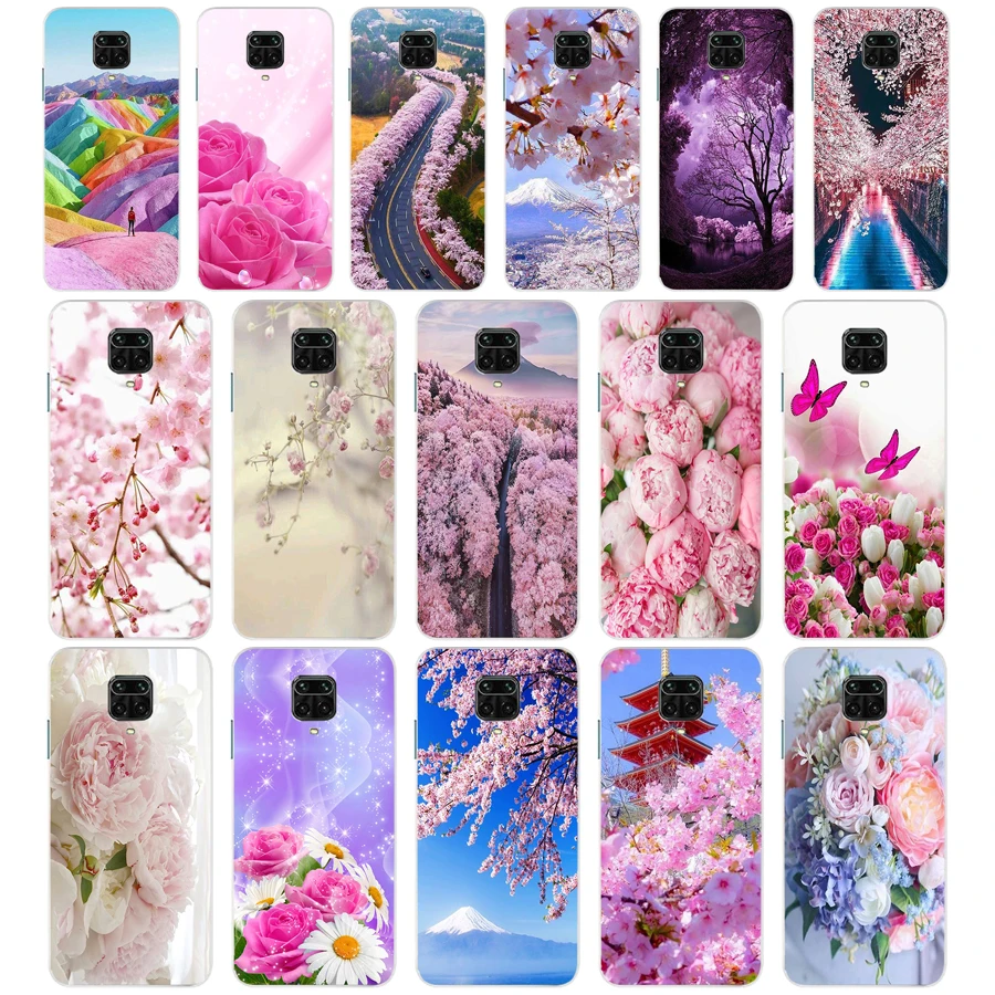 09 Fuji Cherry Blossom Regalo Custodia Morbida In Silicone Tpu Cover Per Xiaomi Redmi 9 9A Note 9 9 Pro Mi 9 Se Lite Case