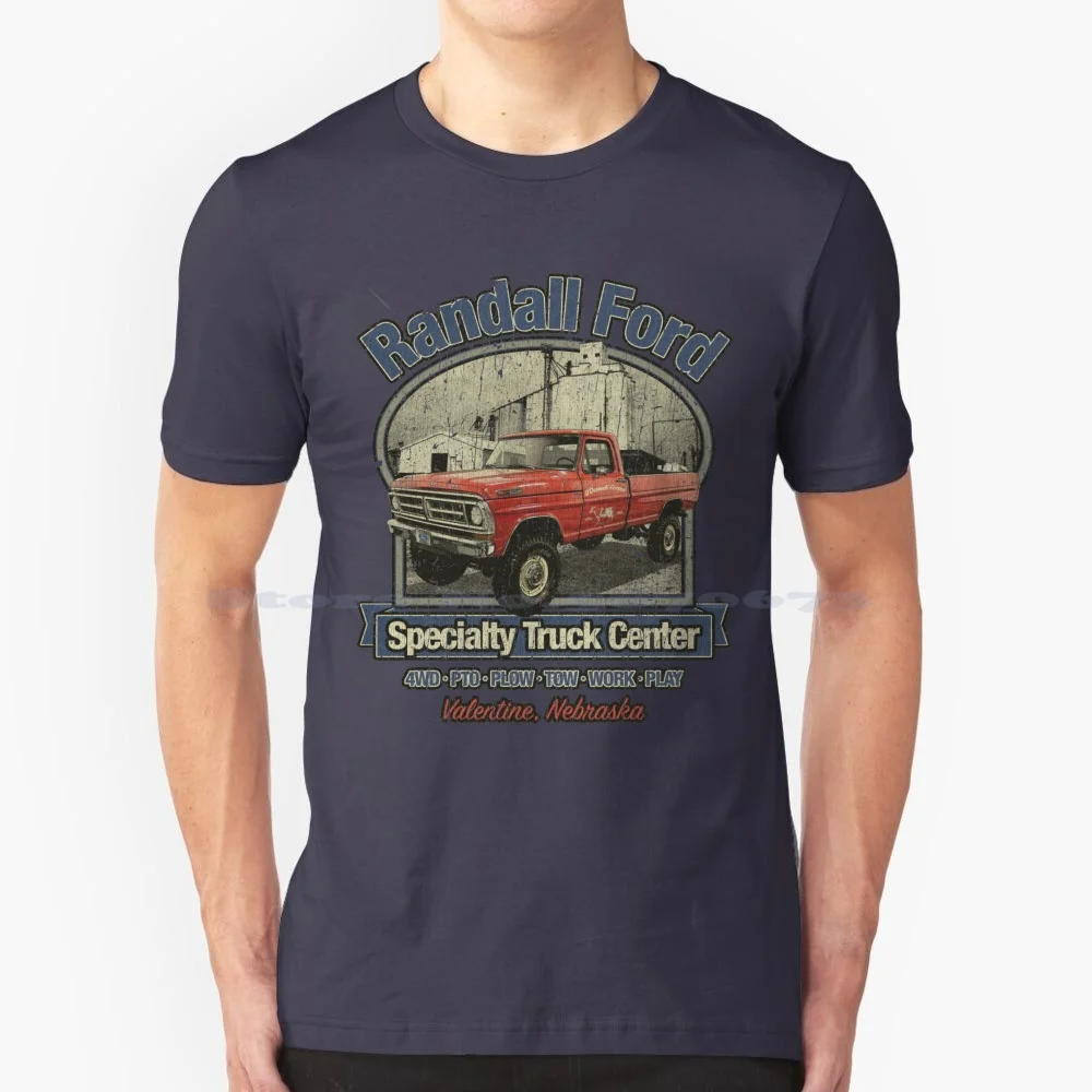 Randal Specialty Truck Center T Shirt 100% Cotone Tee Valentine Trucks 4Wd Highboy Pickup Farming Farmer Off Road 4X4 Super