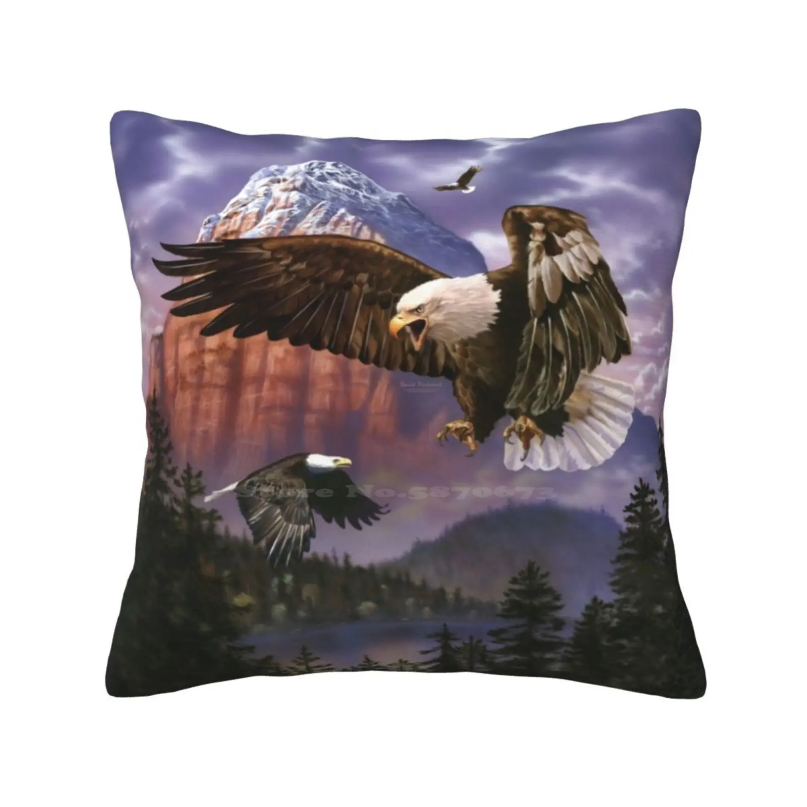 Eagle Mountain Federa Slip Federa Bald Eagle Bird Of Prey Mountain