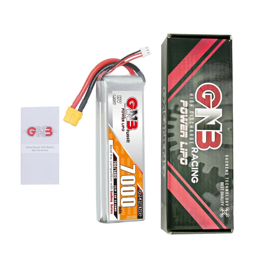 Gnb 2S 7.6V 7000Mah Lipo Batteria Touring Car Drift Car Racing Rc Car Rc Boat Rc Evader Car Slash 4 × 4 Elicottero 7.6V Batteria
