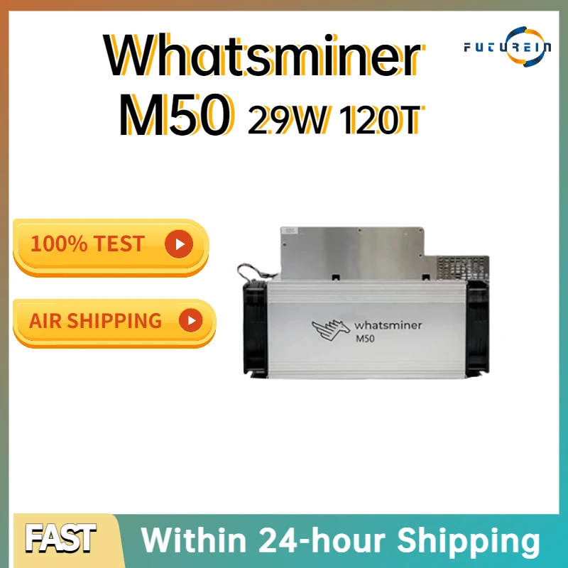 Nuovo Whatsminer M50 120Th/S Da Microbt Sha-256 Algorithm 112T 118T Asic Miner Btc Bitcoin Miner