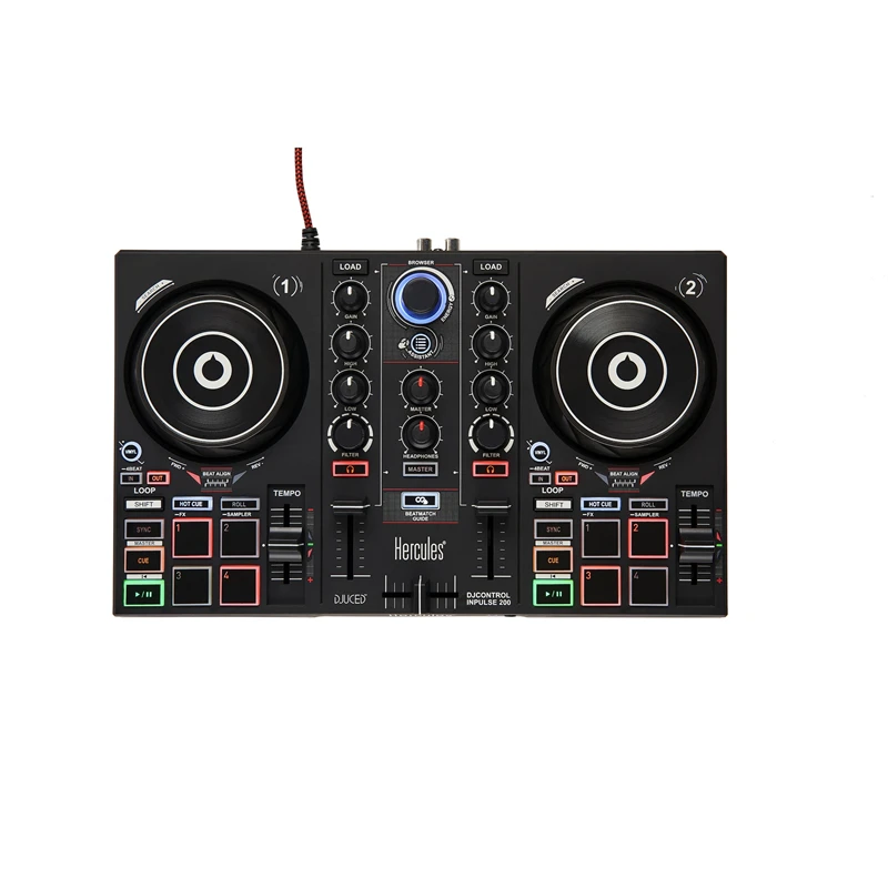 Stage Bar Disco Hercules Hi Cool Input Entry-Level Disc Player Mini Digital Dj Controller