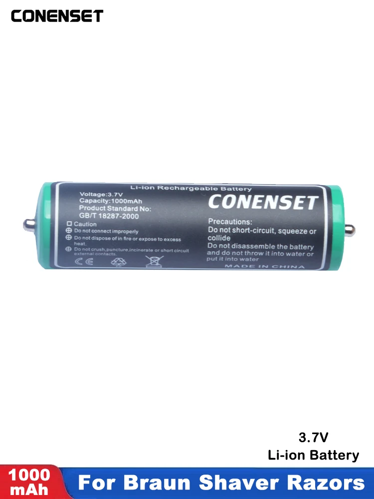 Batteria Di Ricambio 3.6V Ur14500L Per Serie Braun 5 590Cc-3 590Cc-4 Contour X Pro C + R 8374 8377 8385 Rasoi