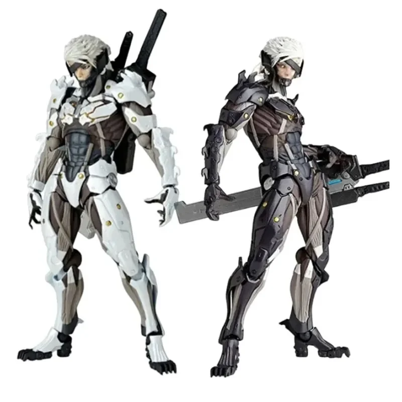 Kaiyodo L'Ocedo Yamaguchi 140 Ex Metal Gear Action Figure Mgs Raiden Metal Gear Rising Rising Thunder Hand Doll Toy Kid Gift