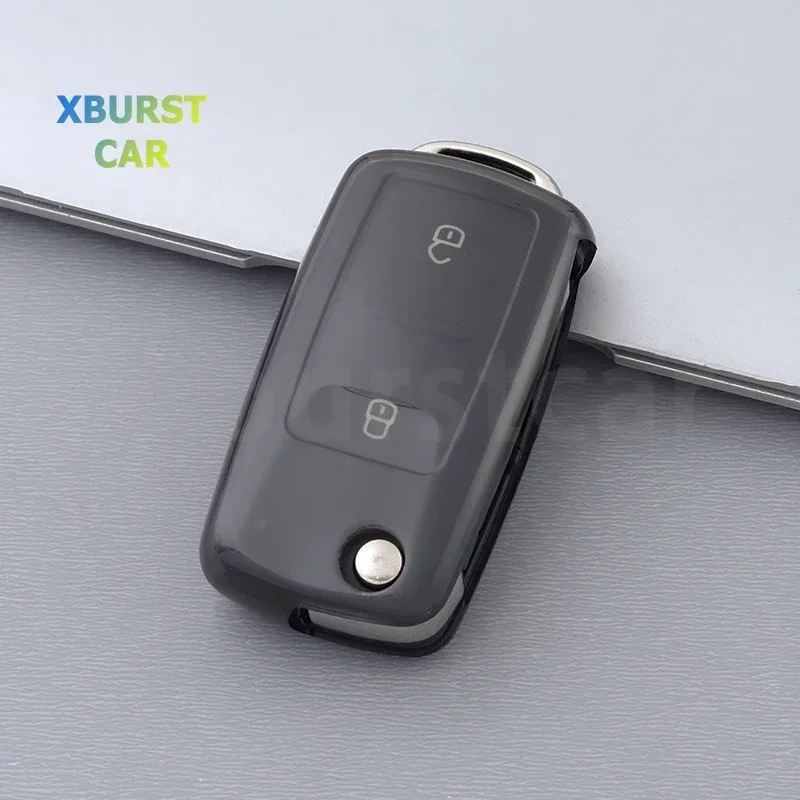 Shell Per Vw Volkswagen Polo Bora Golf 4 5 6 Mk4 Amarok Jetta Altea Alhambra Passat Beetle Caddy Tiguan Tpu Car Key Case Cover