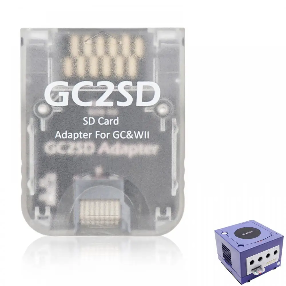 Lettore Di Schede Di Memoria Gamecube Per Wii Adattatore Per Scheda Gc2Sd Da 512Mb Per Accessori Per Giochi Console Gamecube E Wii