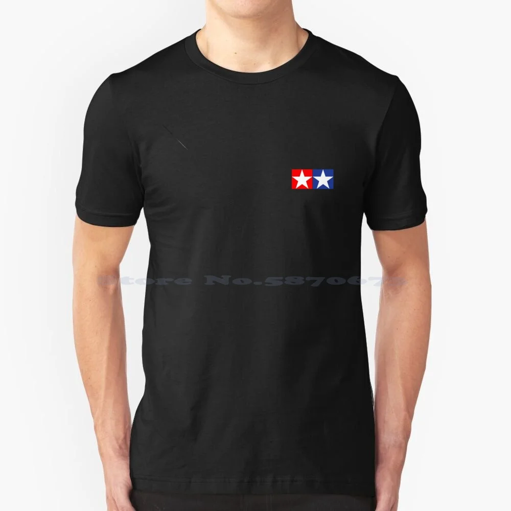 Tamiya Stars Logo T Shirt 100% Cotone Tee Vintage Tamiya Rc Tamiya Fan