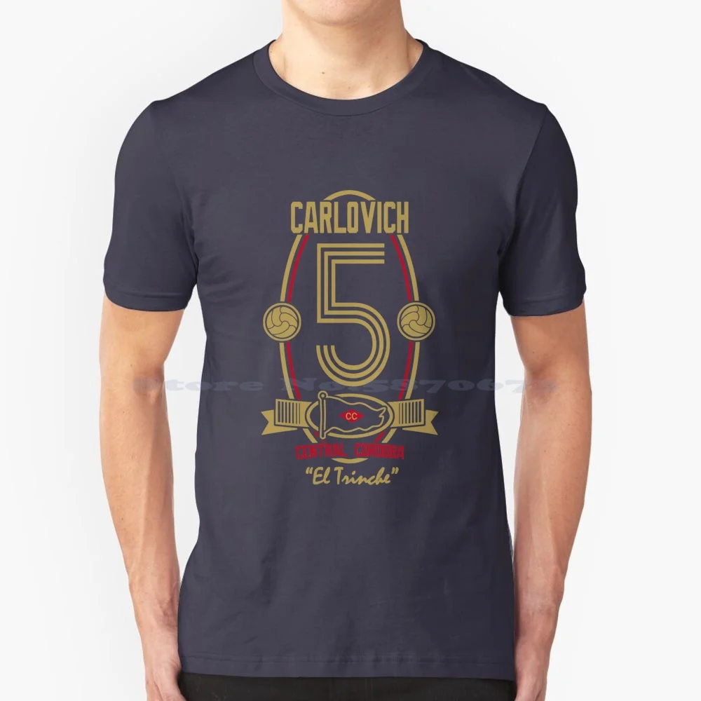 El Trinche Carlovich T Shirt 100% Cotone Tee Football Soccer Argentina Napoli Ronaldo Legend Vintage Diego Maradona Retro