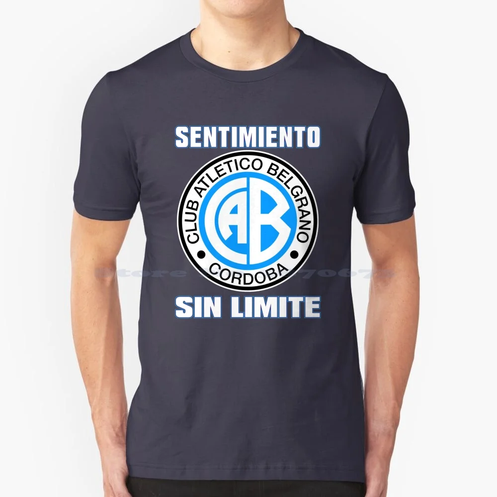 Club Belgrano Cordoba Argentina T Shirt 100% Cotone Tee Belgrano Cordoba Cordogan Pirate Argentina Soccer The Belgrano Pirates