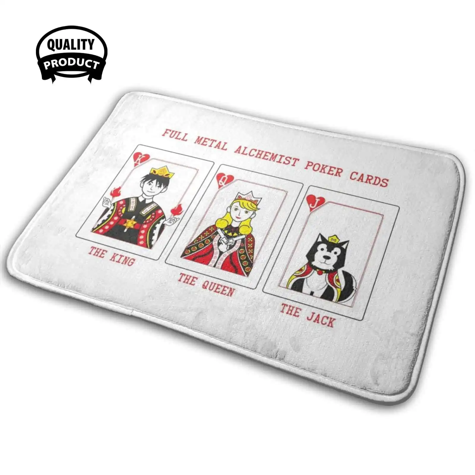 Fullmetal Poker Comodo Tappetino Tappeto Tappeto Cuscino Fullmetal Alchemist Fullmetal Alchemist Anime Manga Roy Mustang Hayate