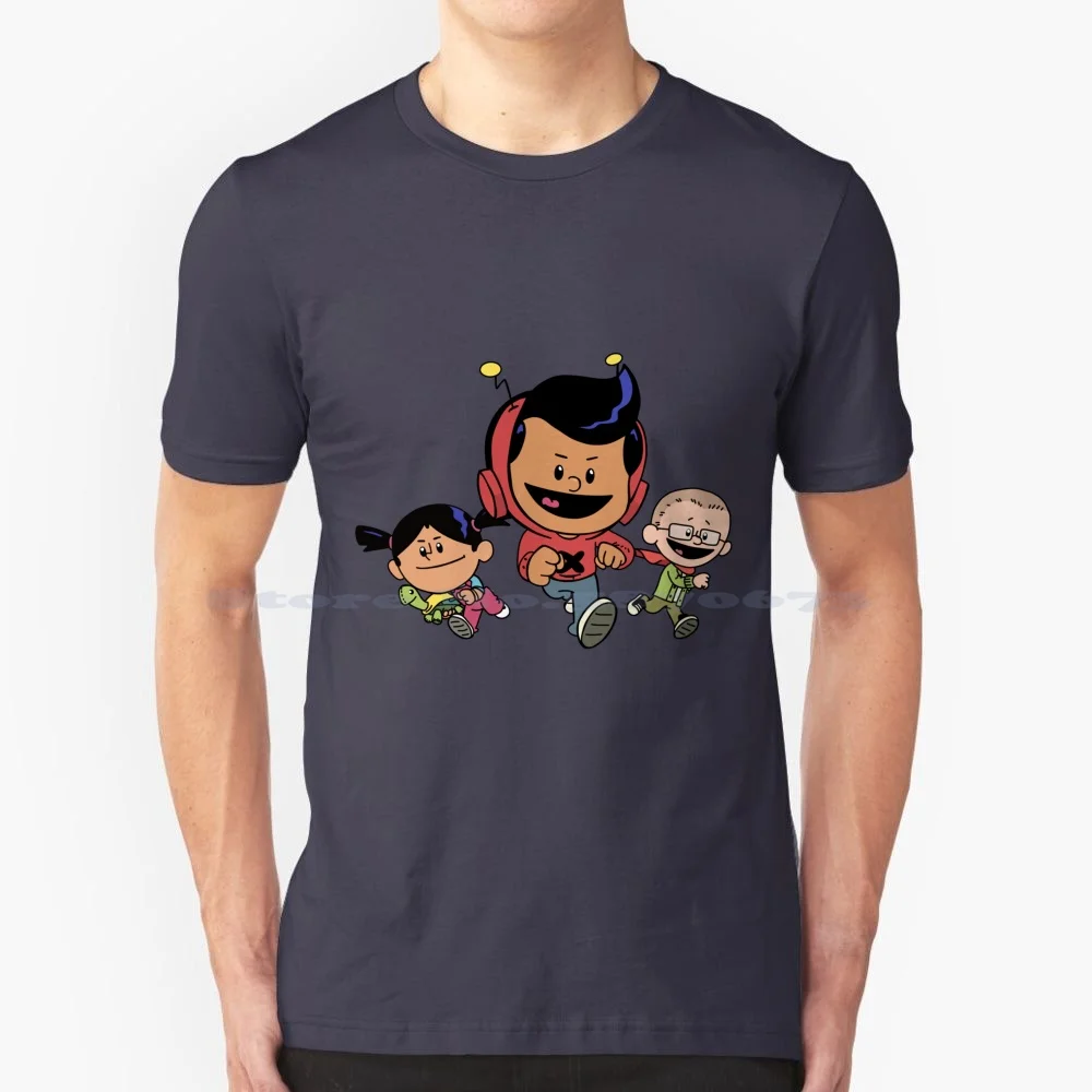 Xavier Riddle Fan Art T Shirt 100% Cotone Tee Nostalgia Nostalgic Children Show Tv Song 1990S 2000S Gen Z Millennial Gen X