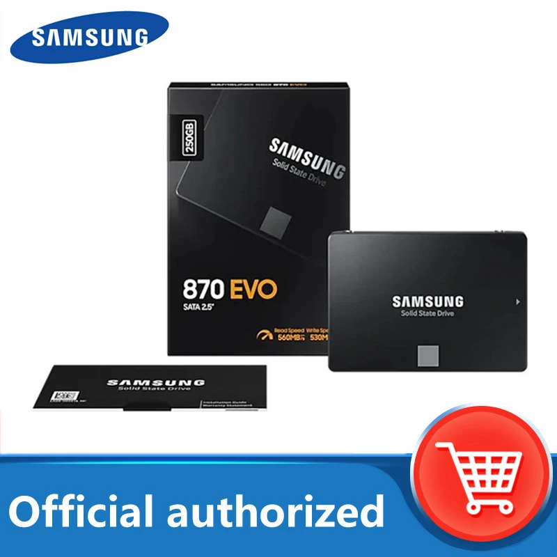 Samsung Ssd 870 Evo 500Gb 250Gb 1Tb 2Tb Disco Rigido Interno Hdd Disco Rigido Sata3 Custodia Hdd Da 2.5 Pollici Pc Desktop Portatile Tlc