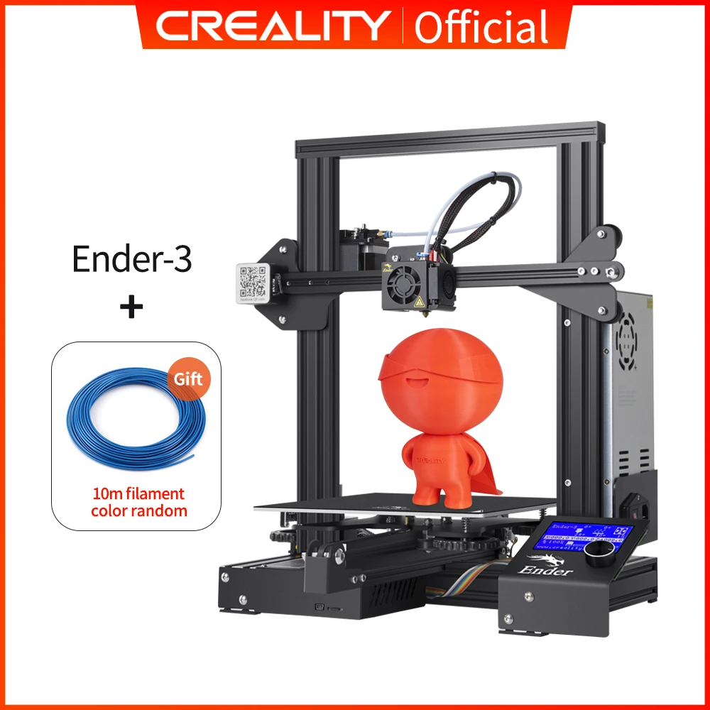 Creality Oficial 3D Printe Ender-3 Stampante 3D Fai Da Te Ad Alta Precisione Maschera Di Stampa Open Source Riprendi La Stampa Con 220*220*250M