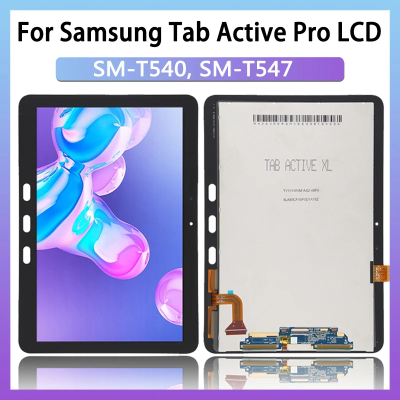 Lcd T540 Da 10.1 "Pollici Per Samsung Tab Active Pro Sm-T540 (Wi-Fi); Schermo Lcd Sm-T547 (Lte) E Digitalizzatore Assemblaggio Completo