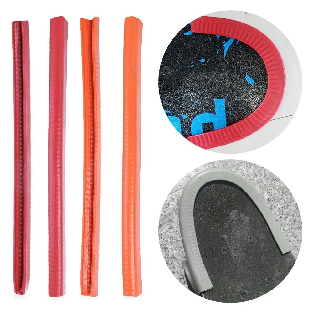 Skateboard Deck Guards Protector U Channel Design Paraurti Moda In Gomma E Acciaio Bump Longboard Board Crash Rubber Strip