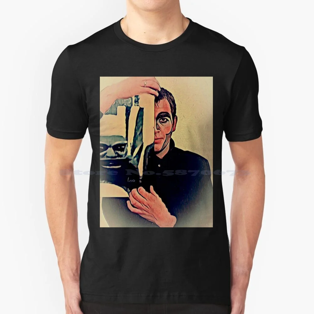 Peter Gabriel Poster Art For Fans T Shirt 100% Cotone Tee Peter Gabriel Art For Fans Vassoi Ray Sofhan Art Dion Art Best