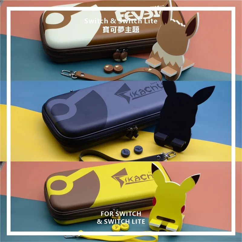 Anime Giapponese Pokemon Switch Storage Bag Pikachu Bag Switch Oled Storage Bag Ns Lite Hard Bag