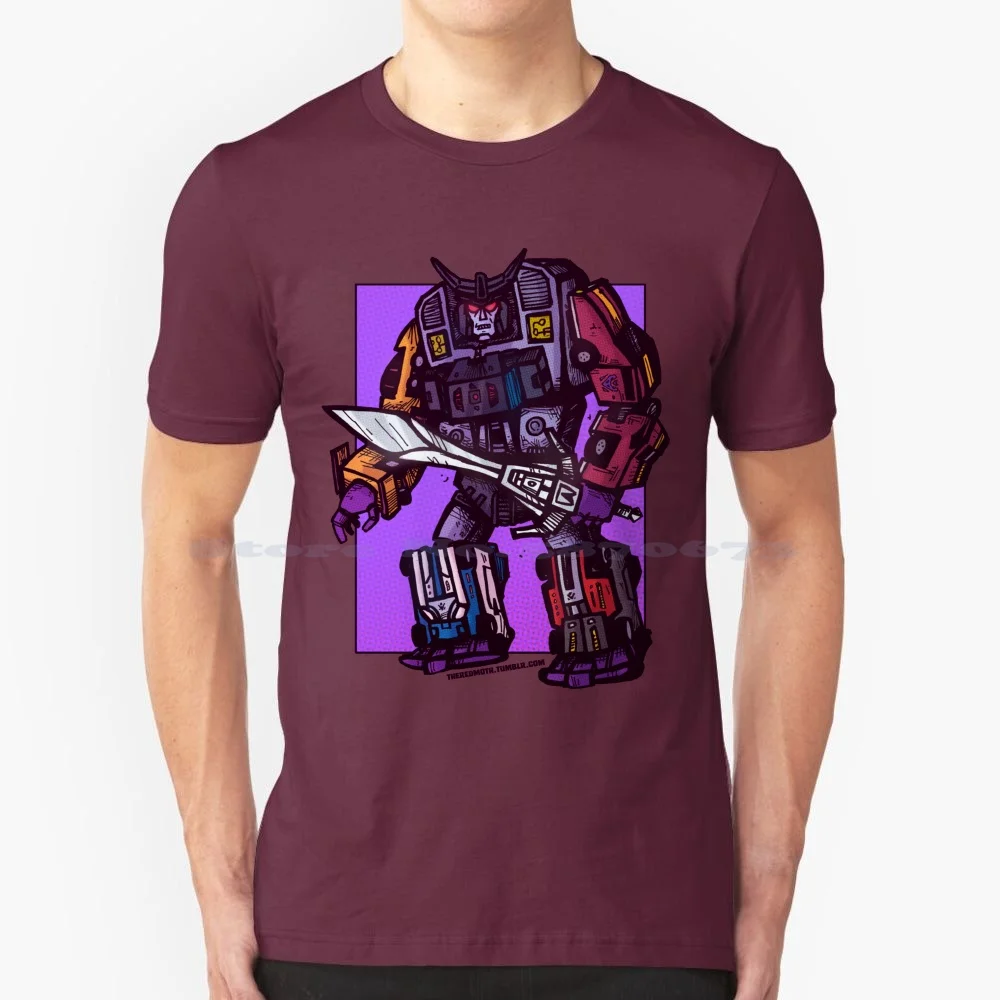 G1 Menasor-T Shirt 100% Cotone Tee Menasor Decepticon Robot Toys