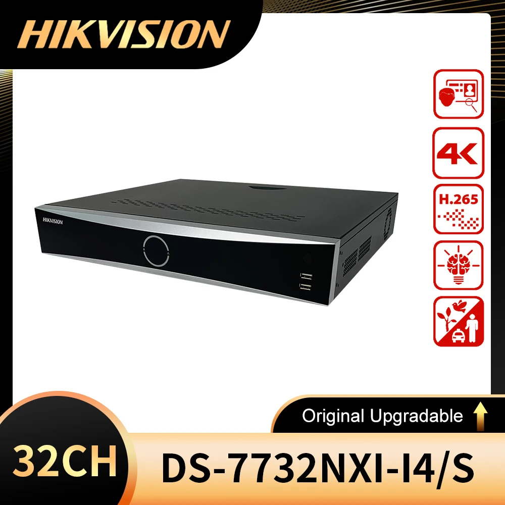 Videoregistratore Di Rete Originale Inglese Hikvision Ds-7732Nxi-I4/S 32Ch 1.5U Acusense 4K Nvr