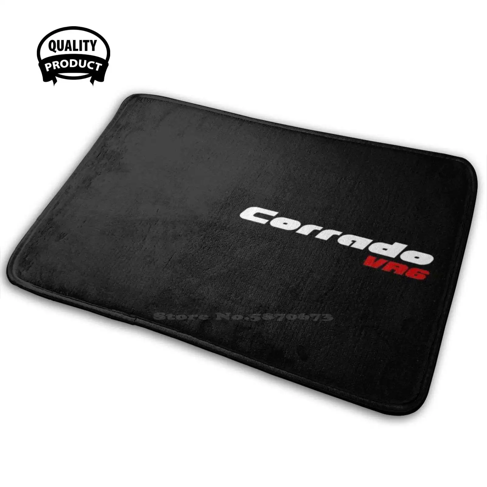 Corrado Vr6 Style Comodo Zerbino Tappeto Tappeto Cuscino Corrado Car G60 Text Style Corrado Classic Car Retro Race Car Resto