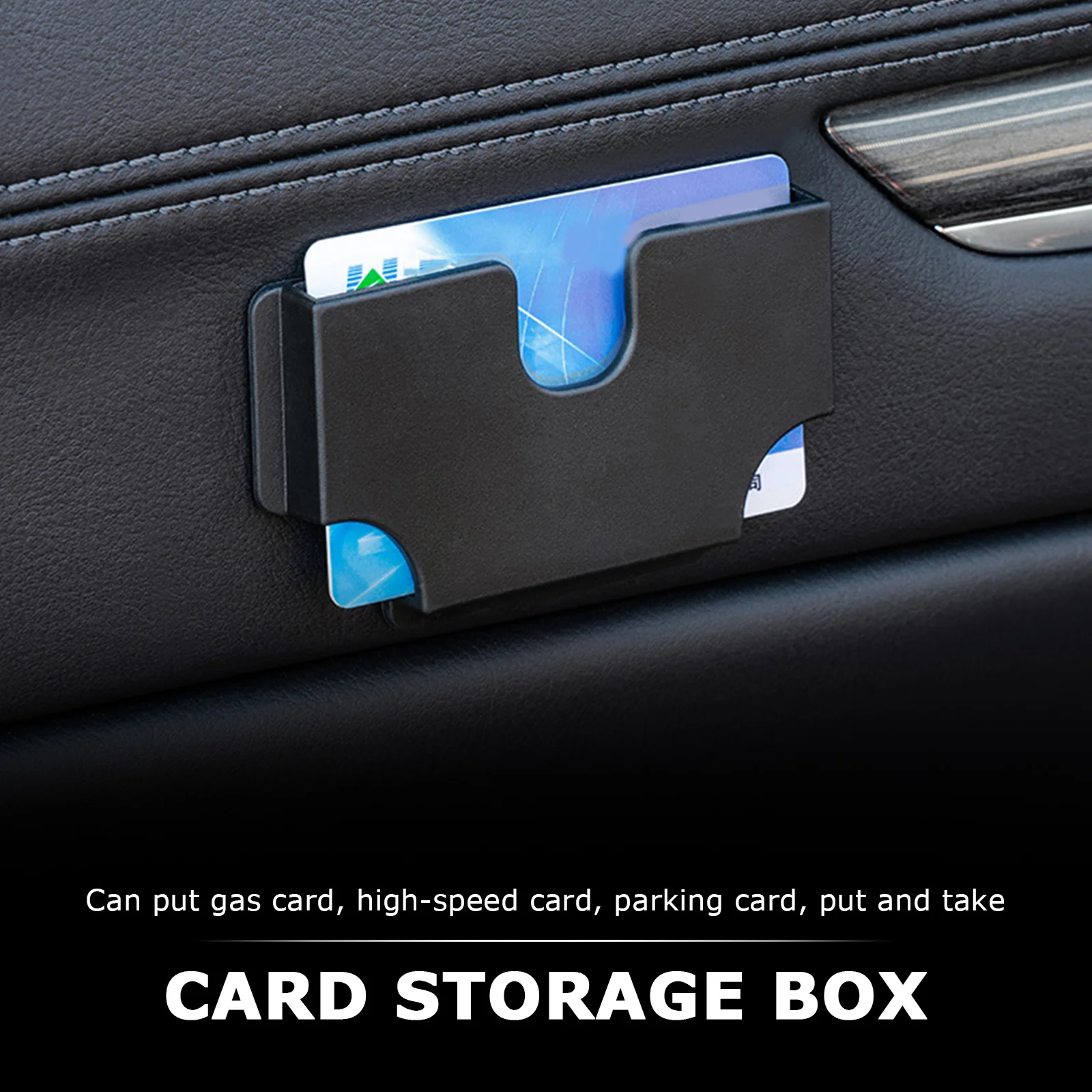 Japan Car Mounted Card Holder Voucher Storage Box Car Refueling High-Speed Card Slot Card Hoider Creative Utensils