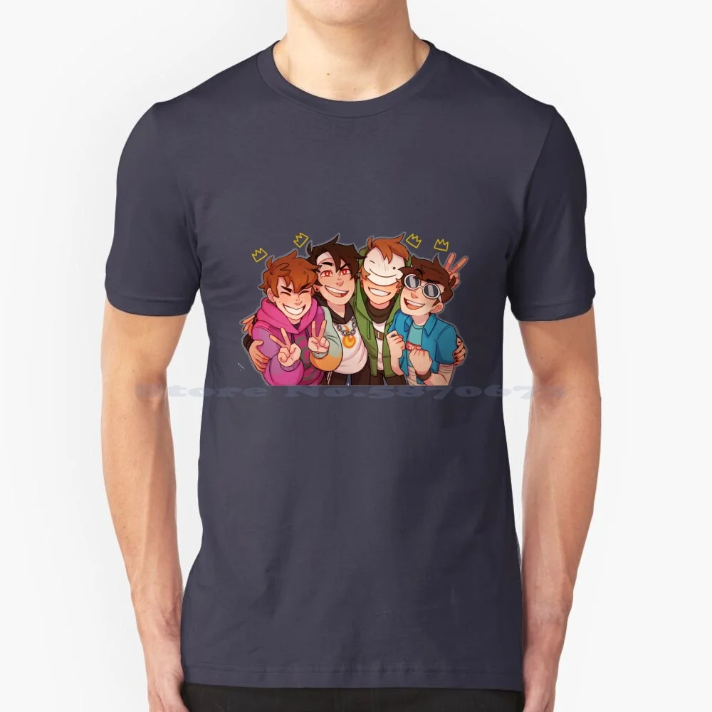 Dream Team Smp , Ranboo Crown , Technoblade Youtooz , Jacobs , Dream Smp , Technoblade T Shirt 100% Cotone Tee Quackity And Day