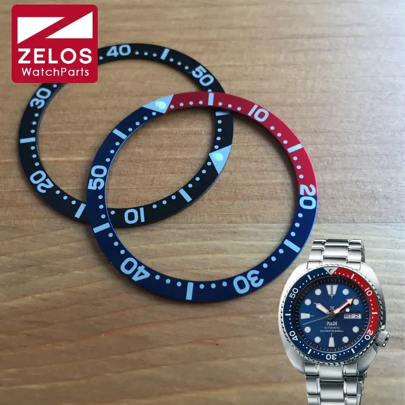 Luminoso Alluminio Pepsi Orologio Lunetta Inserto Ruota Per Seiko Prospezione Ex Cinetico Gmt Subacquei Orologio Uomo Srpa21J1