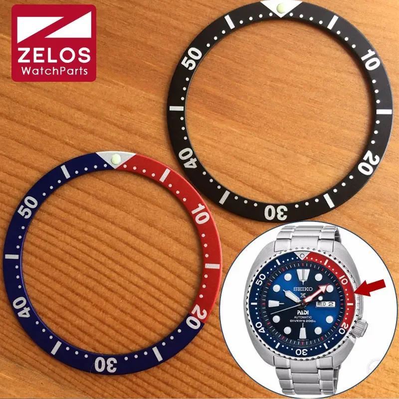 Orologio Luminoso Luminoso Pepsi Bezels Inserti Loop Per Seiko Diver/Prospezione Gmt Man/Lady Watch Parts Blue & Red Black Tools