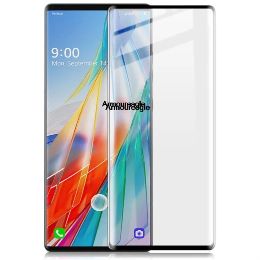 Vetro Temperato Curvo 3D Per Lg Wing Full Cover 9H Film Proteggi Schermo Antideflagrante Guard Saver On Per Lg Wing