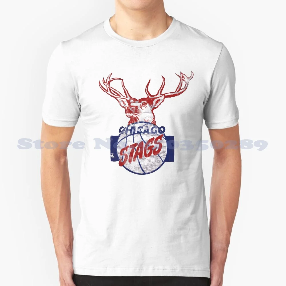 Chicago Sags-Blu/Rosso Personalizzato Divertente Vendita Calda Tshirt Basket Chicago Vintage Bulls Elekt Old School Stags