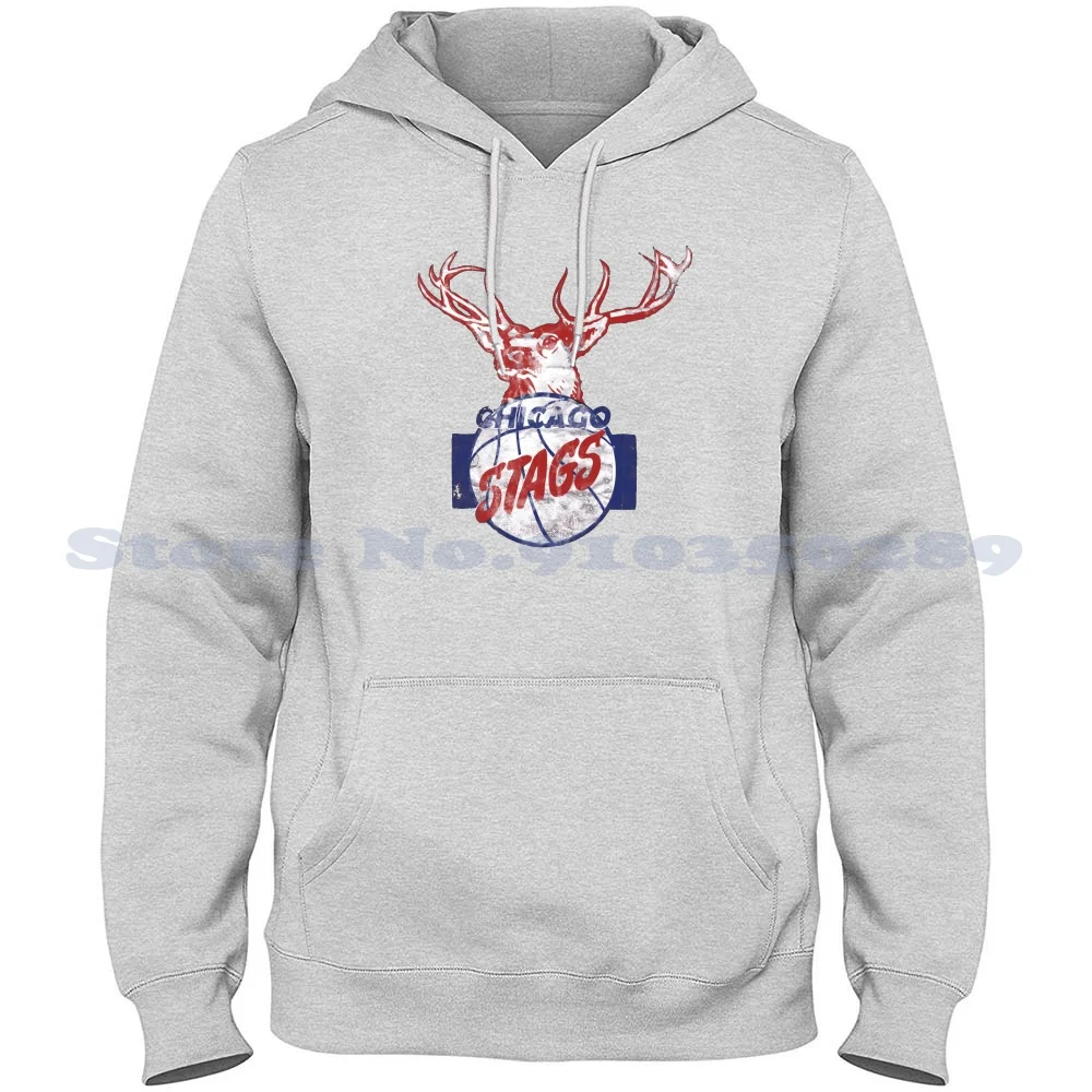 Chicago Sags-Felpa Con Cappuccio Blu/Rossa Per Uomo Donna Basket Chicago Vintage Bulls Elekt Old School Stags