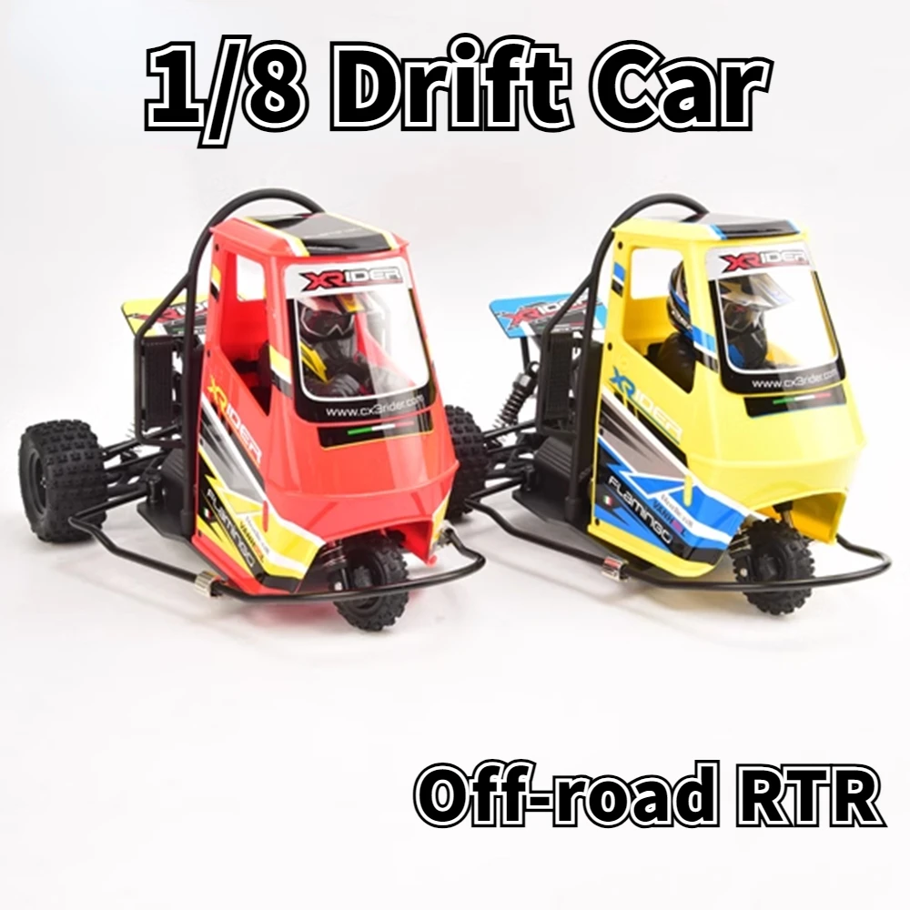 Rc Car Three Wheels Car Drift 1/8 Toot Rtr Telecomando Auto Motore Elettrico Triciclo Modello Da Corsa Giocattoli Fuoristrada Regalo Per Bambini
