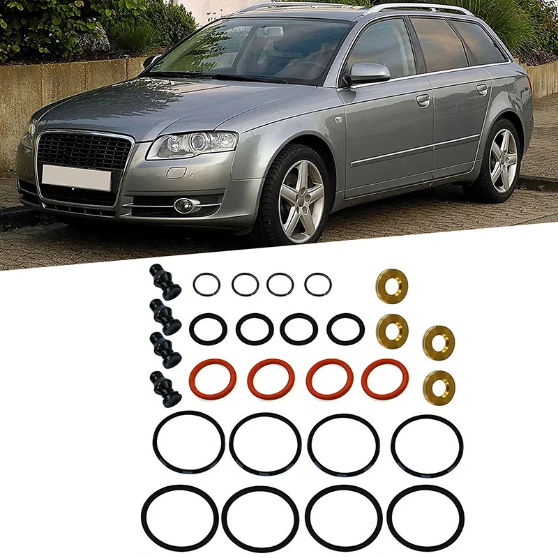 Kit Di Riparazione Della Guarnizione Dell'Iniettore Di Carburante Per Auto 4 Set Di Ricambio 1417010997 38198051A 038198051C 30940135 038198051B Per A