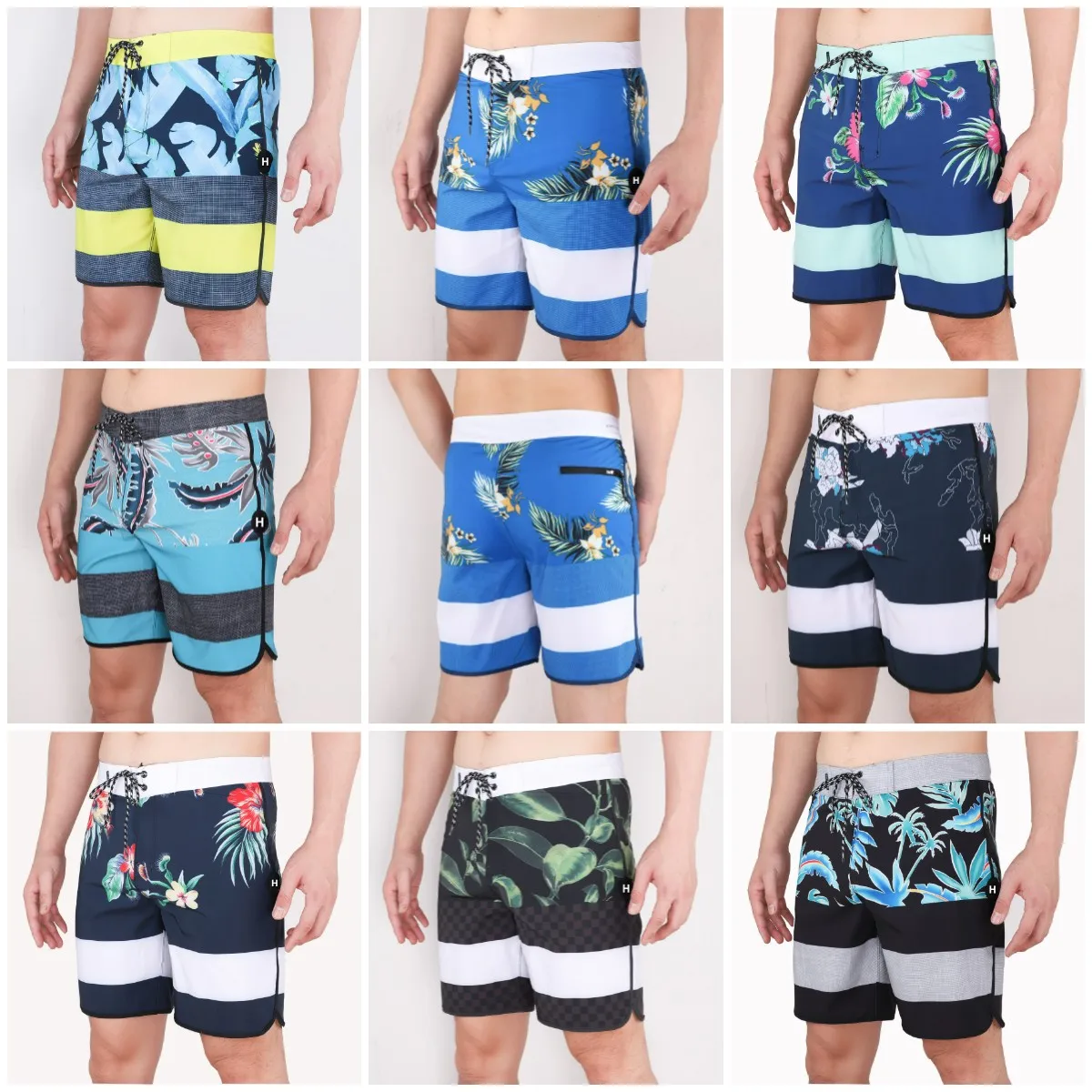 New Fashion Classic Brand Beach Shorts Phantom Bermuda Shorts Impermeabile Quick Dry Swimwear Casual Diving Surf Boardshorts