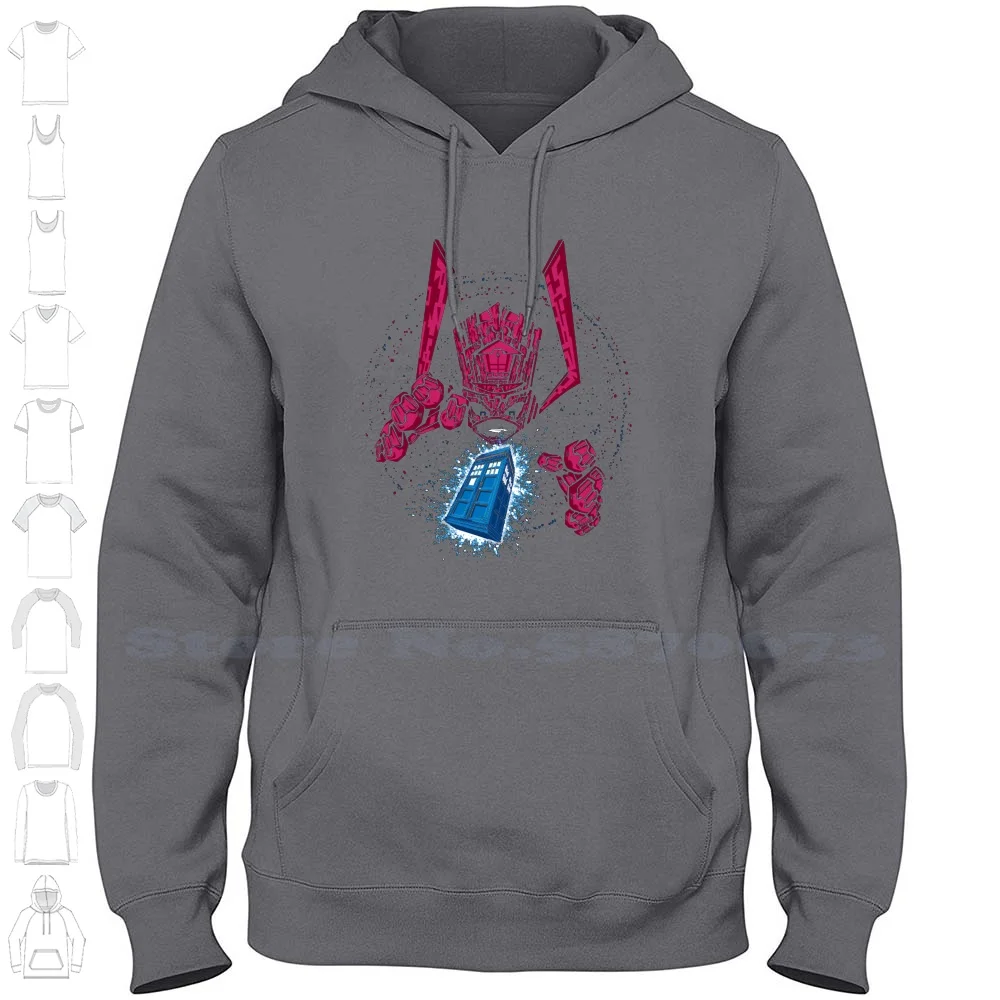 Felpa Con Cappuccio Blue Box Del Devourer Per Uomo Donna Che Galactus Tardis The