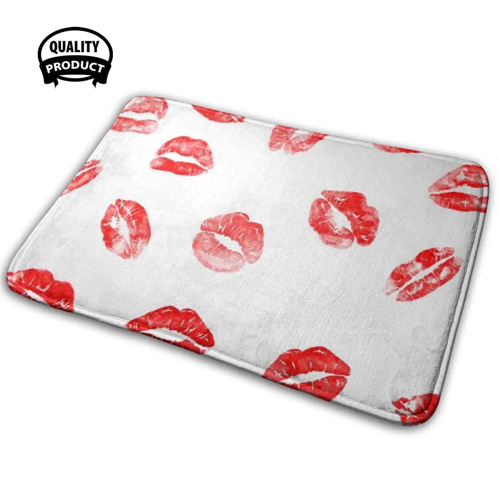 Kissing Lipsstick Casanova E Bachelor 3D Articoli Per La Casa Tappetino Tappeto Cuscino Bacio Bocca Casanova Bachelor