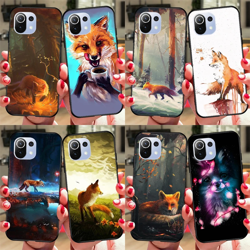 Anime Fox Funda Per Poco F5 X3 X4 X5 Pro F4 Gt C40 F3 Custodia Per Xiaomi 11T 12T Pro 12X13 Lite Cover