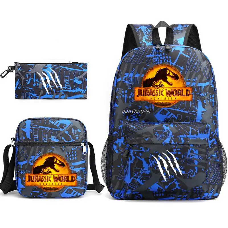 Jurassic World Zaino Impermeabile Bookbag Donna Uomo Laptop Mochilas Studente Borsa A Tracolla Laptop Adolescenti Zaini