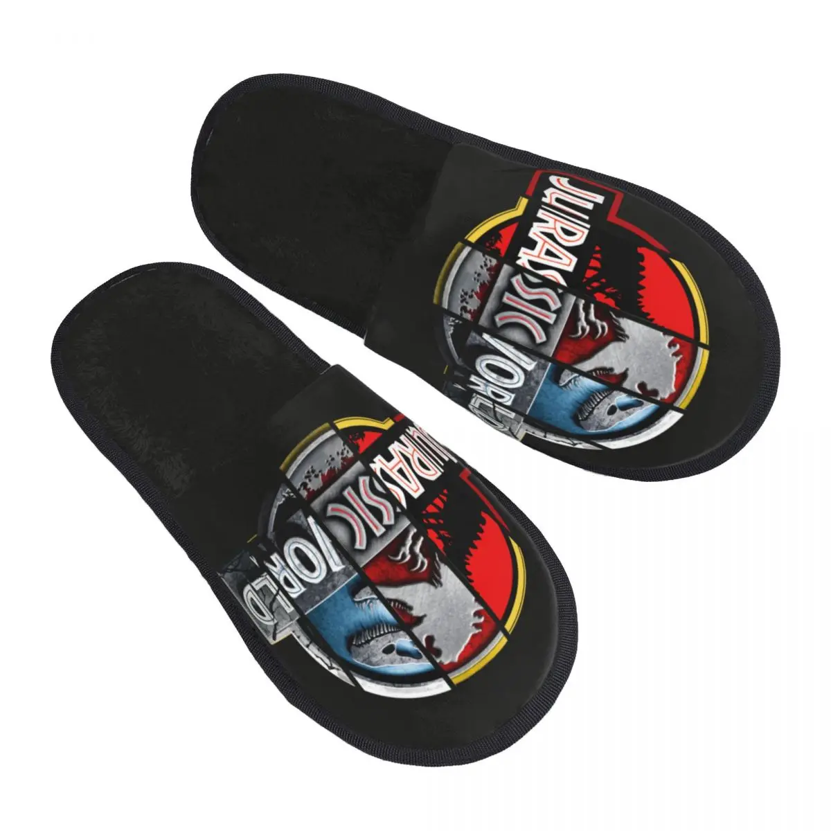 Jurassic World Park Comfort Scuff Memory Foam Pantofole Donna Dinosaur Film Spa House Shoes