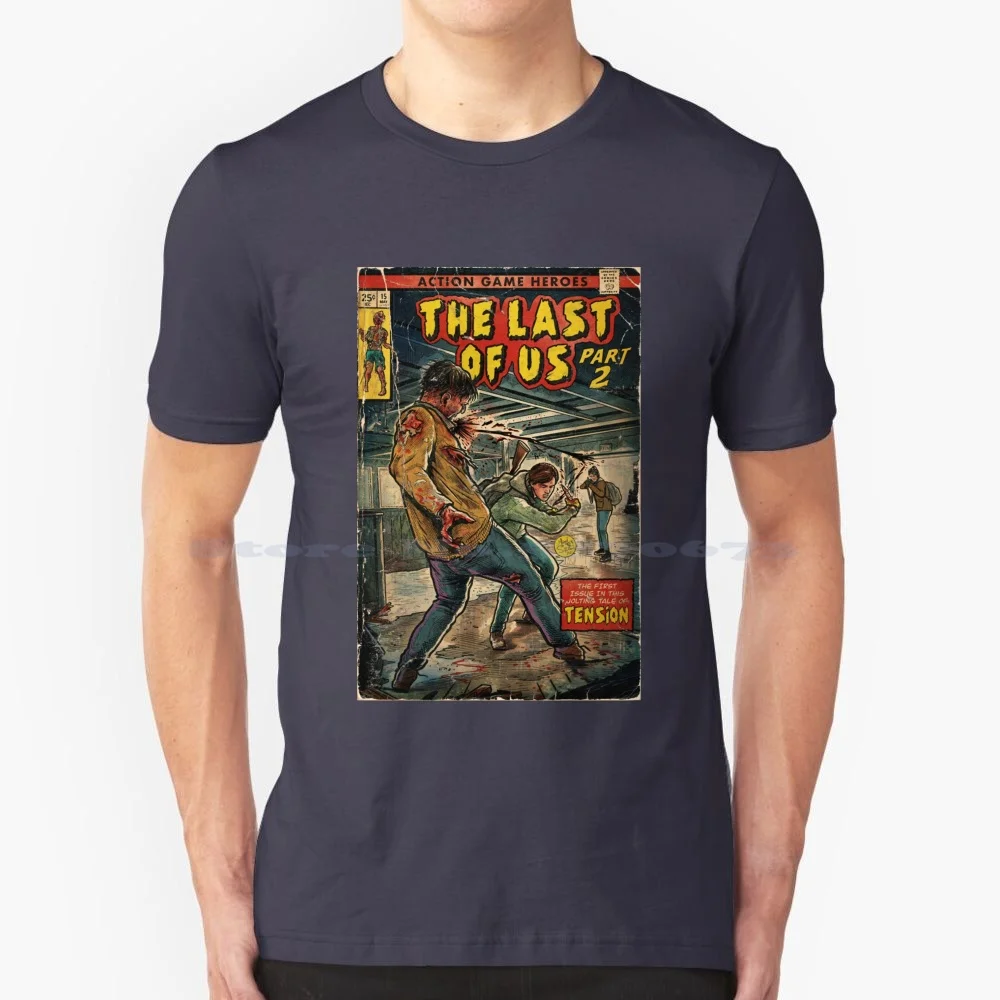 L'Ultimo Di Noi Intro Fanart Comic T Shirt 100% Cotone Tee The Last Of Us Part 2 L'Ultimo Di Noi Ellie L'Ultimo Di Noi 2 Ps4 The
