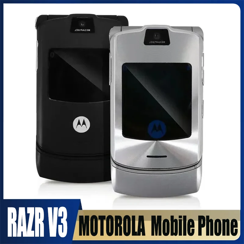 Motorola Razr V3 Ricondizionato Sbloccato Clamshell Bluetooth Cellulare Gsm 1.23 Mp Fotocamera 850/900/1800/1900 Di Buona Qualità