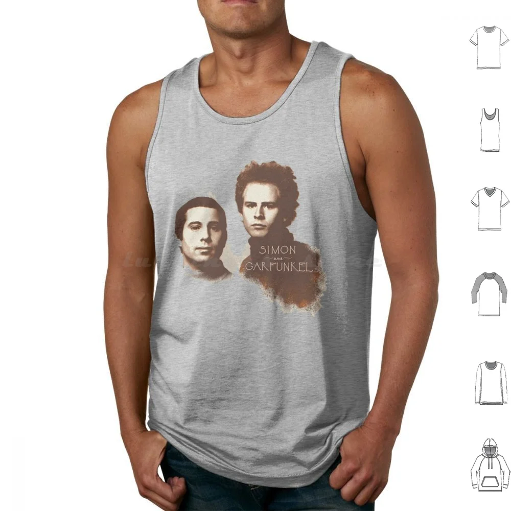 Simon E Garfunkel Canotte Stampa Cotone Paul Simon Simon Garfunkel Art Garfunkel Simon Garfunkel