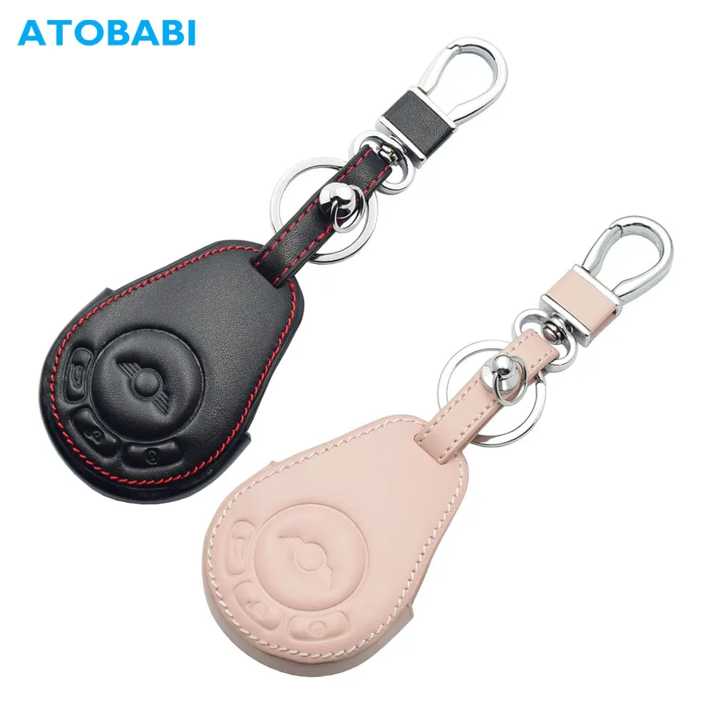 Copri Chiave Per Auto In Pelle Smart Keyless Remote Control Fobs Custodie Protettive Accessori Auto Per Bmw Mini Cooper Countryman Paceman