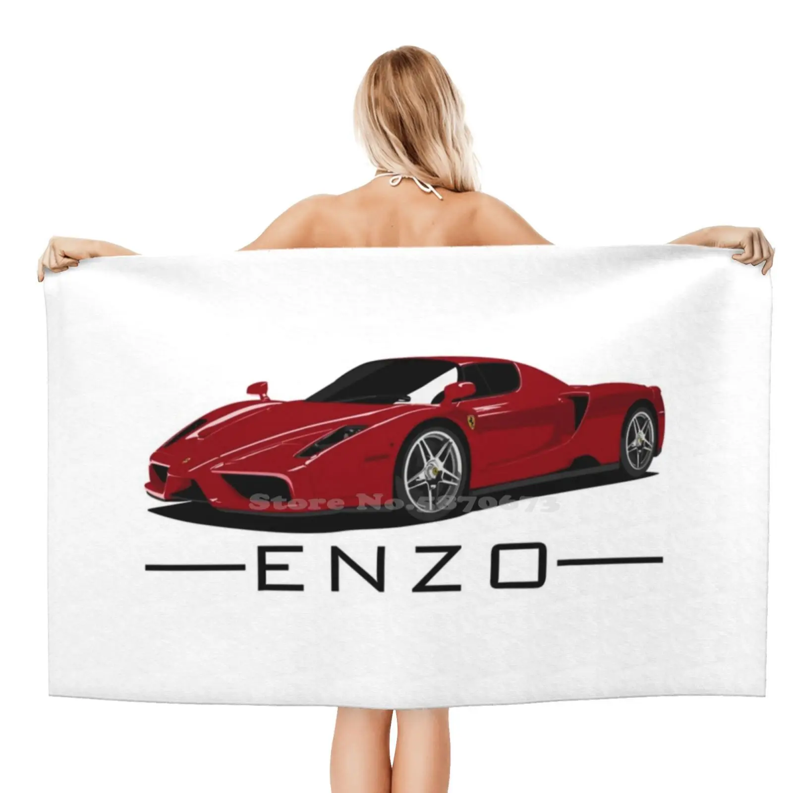 Ferrari Enzo Bagno Nuoto Scuola Viaggio Asciugamani Morbidi Ferrari Car Racing Driver Ferrari Formula 1 Ferrari Laferrari Supercar