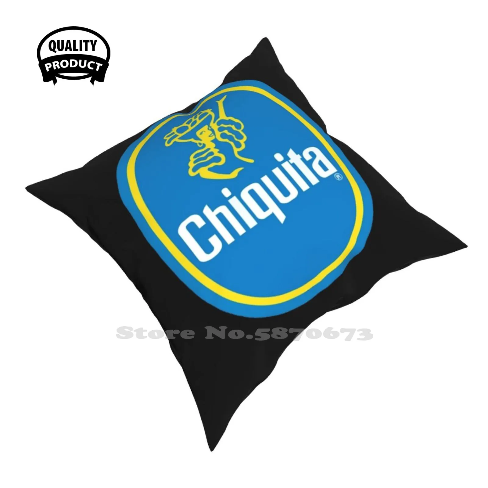 La Migliore Vendita-Chiquita Cuscini Caso Camera Da Letto Decorazione Della Casa Banana Chiquita Frutta Divertente Carino Cibo Giallo Spagnolo Vintage
