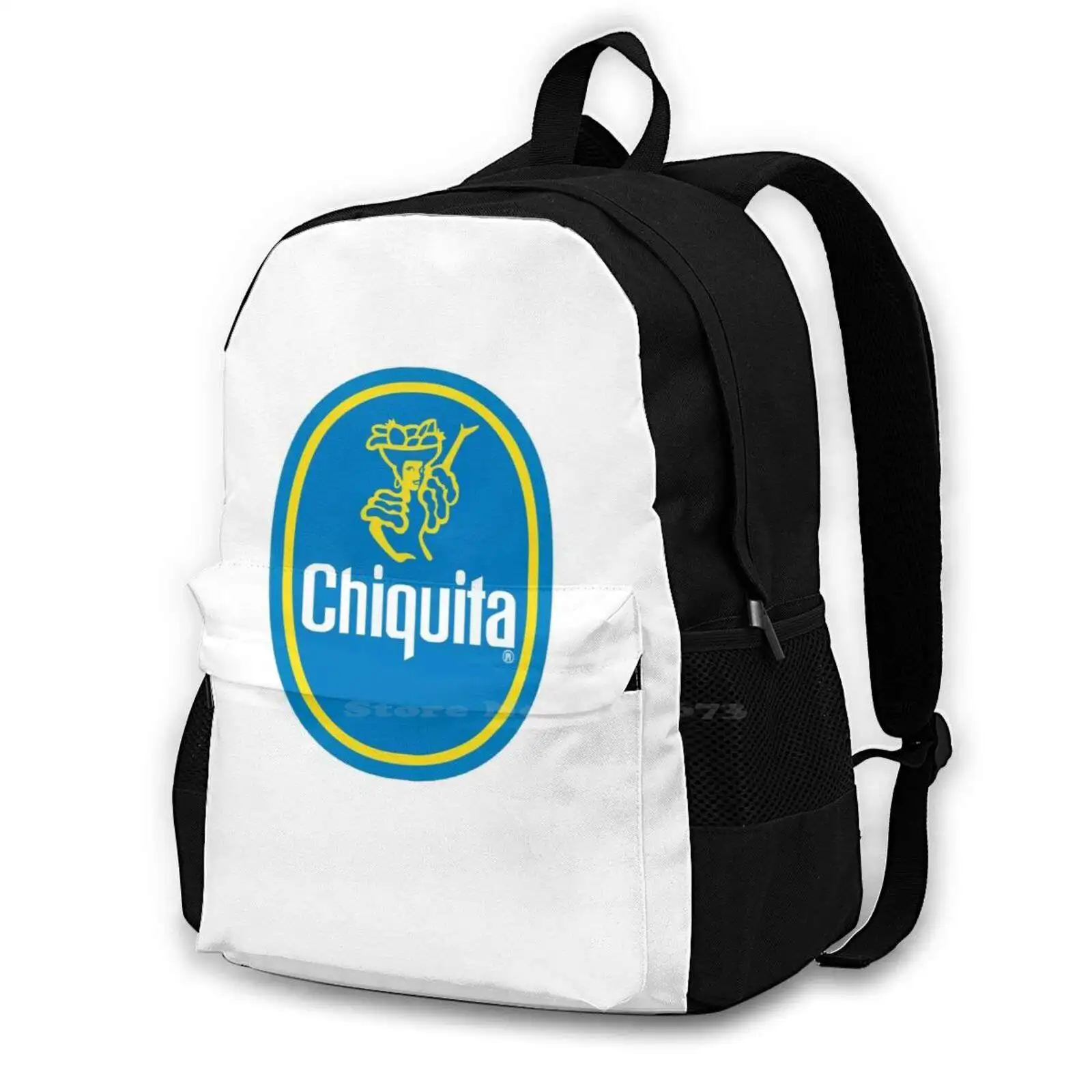 La Migliore Vendita-Chiquita Zaino Zaino Borsa Portaoggetti Zaino Banana Chiquita Frutta Divertente Carino Giallo Cibo Spagnolo Vintage